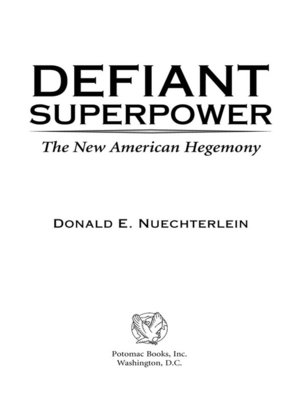 cover image of Defiant Superpower